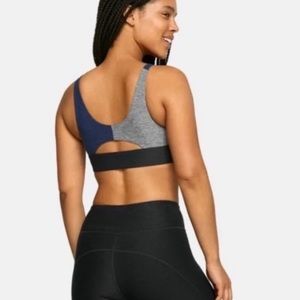 Outdoor Voices Colorblock Plunge Bra